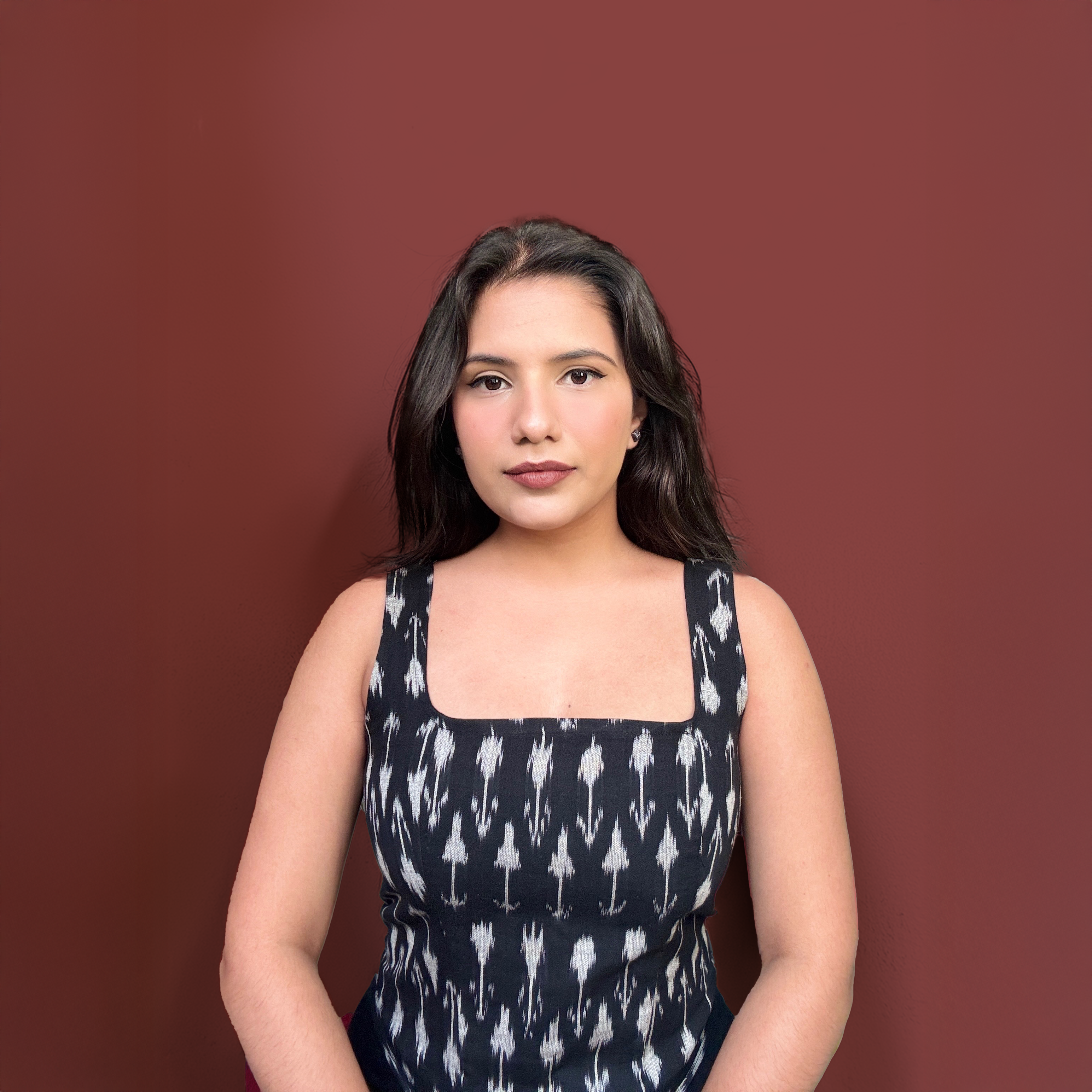 REYA IKAT CORSET TOP
