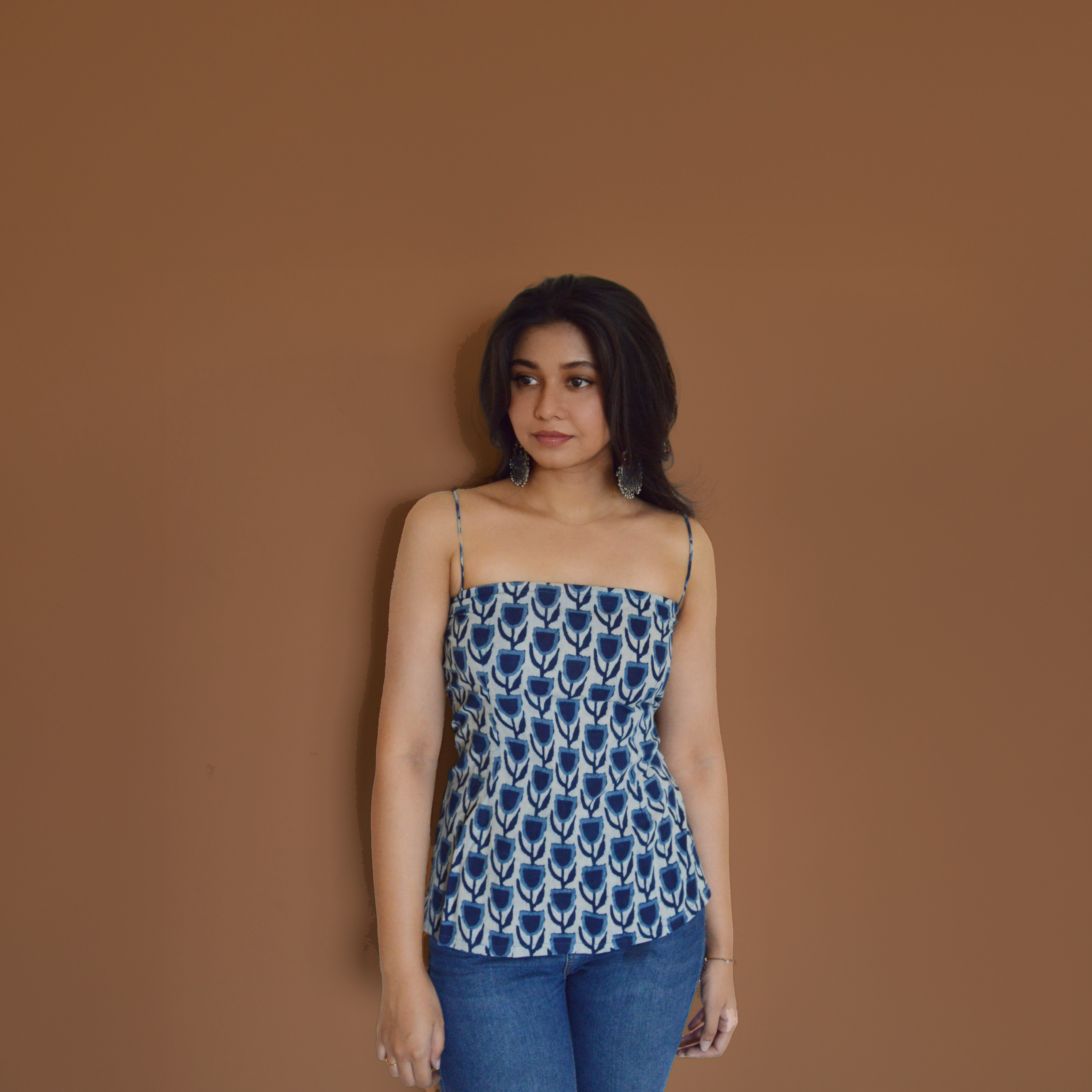 PANNA BOOTI NOODLE STRAP KURTI