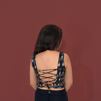 REYA IKAT CORSET TOP