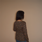 LONG SLEEVED BUTA PRINT KURTI