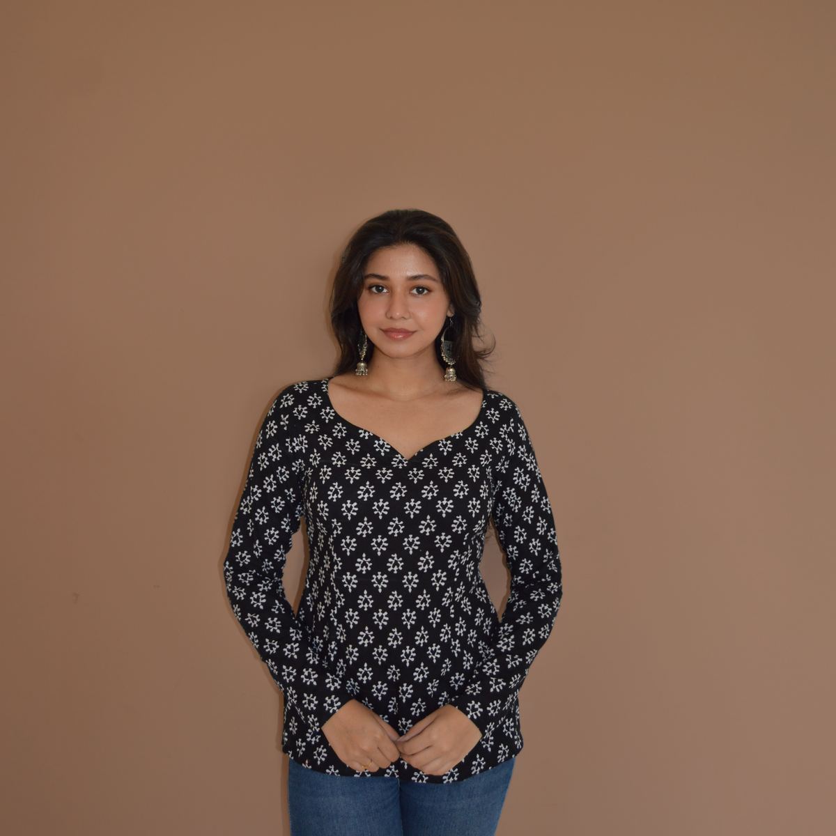 LONG SLEEVED GULBAGH PRINT KURTI